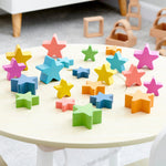 Load image into Gallery viewer, Rainbow Wooden Stars
