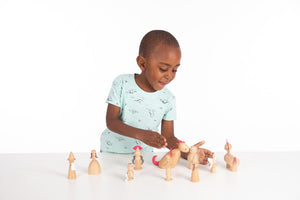 Wooden Enchanted Figures Pk10