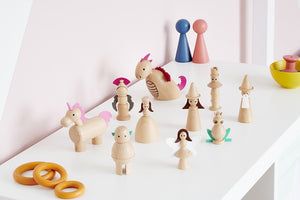Wooden Enchanted Figures Pk10
