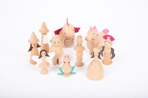 Wooden Enchanted Figures Pk10