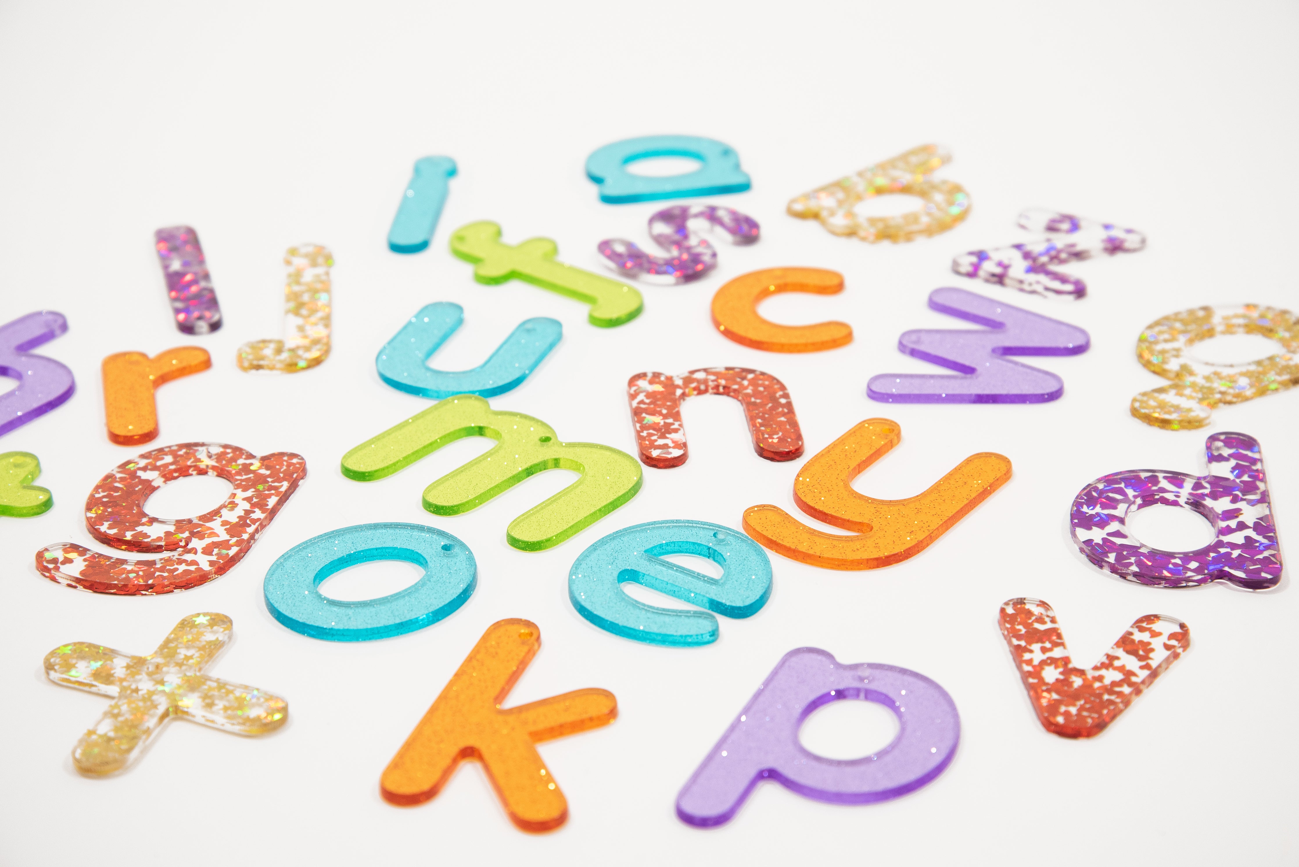 Rainbow Glitter Letters – Balancing Act Toys