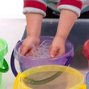 Translucent Colour Bucket Set - Pk6